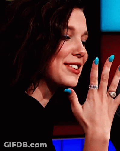 Woman's Hand With Ring GIF
