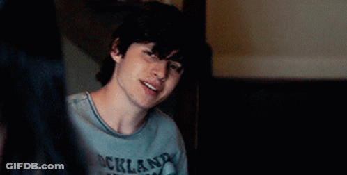 Woman's Head In Dark Room GIF