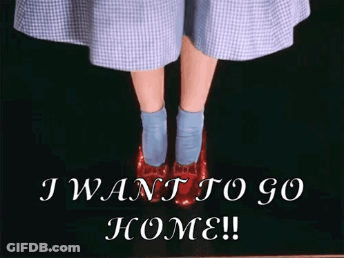 Woman's Legs Saying I Want To Go Home GIF