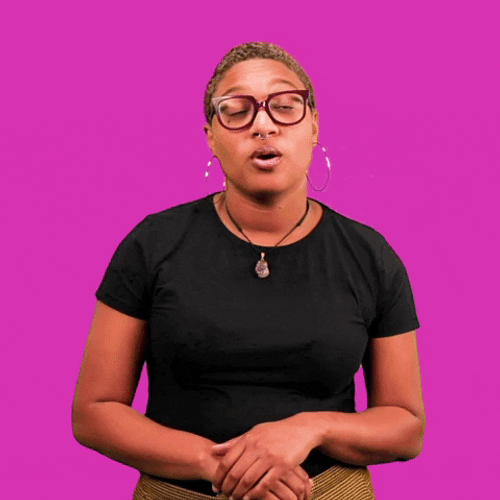 Woman's Lifeless Wow GIF