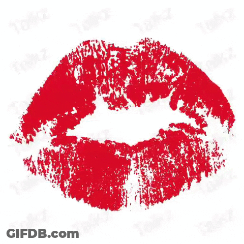 Woman's Lips With Quote GIF