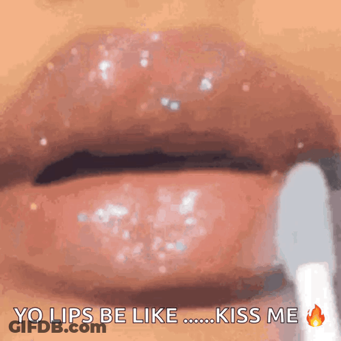 Woman's Lips Yo Lips Be Like Kiss Me GIF