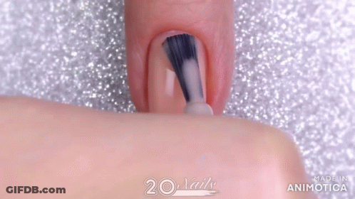 Woman's Nails With 2017 GIF