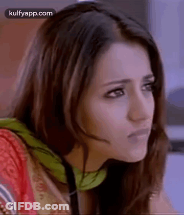 Woman's Sad Face Close Up GIF