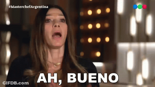 Woman Saying Ah Bueno GIF