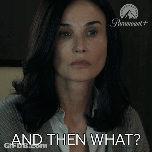 Woman Saying And Then What GIF