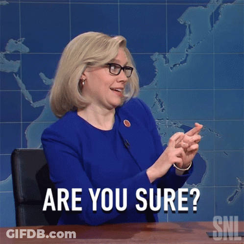 Woman Saying Are You Sure GIF