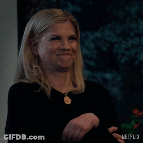 Woman Saying Attagirl With Netflix Logo GIF