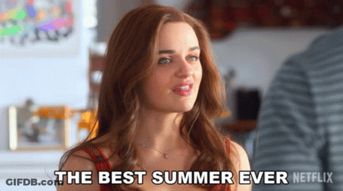 Woman Saying Best Summer Ever Netflix GIF