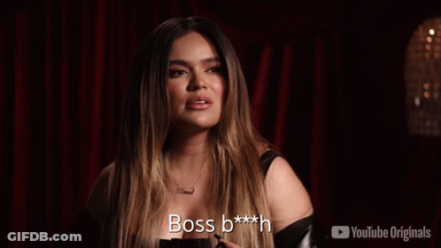Woman Saying Boss B***h GIF