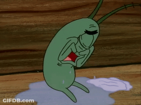 Woman Saying Burned Out In Front Of Push Logo GIF