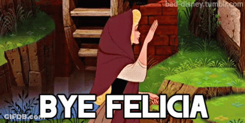 Woman Saying Bye Felicia Brick Building GIF