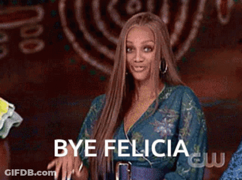 Woman Saying Bye Felicia GIF