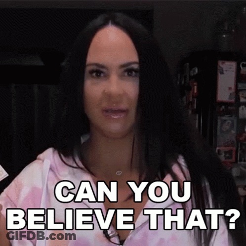 Woman Saying Can You Believe That GIF