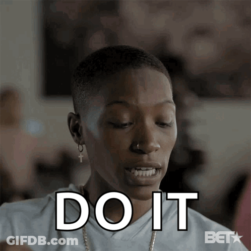 Woman Saying Do It Wearing Earrings And Necklace GIF