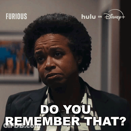 Woman Saying Do You Remember That In Disney Ad GIF