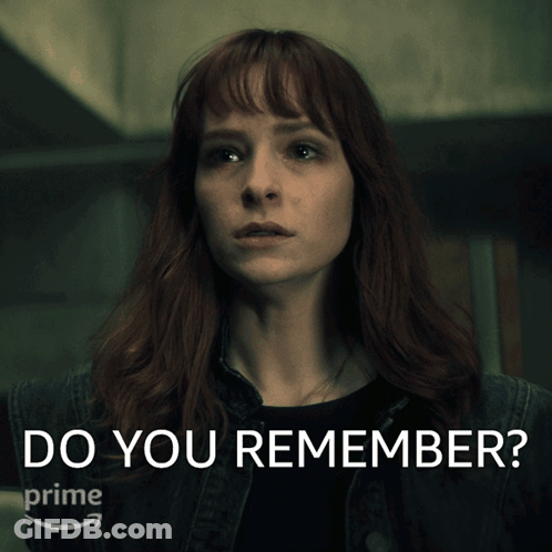Woman Saying Do You Remember GIF