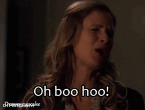 Woman Saying Don't Come Cry On My Shoulder GIF