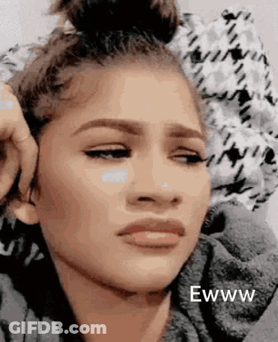Woman Saying Ewww GIF