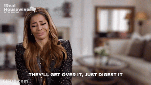 Woman Saying Get Over It Digest It GIF