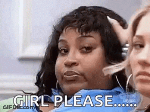 Woman Saying Girl Please GIF