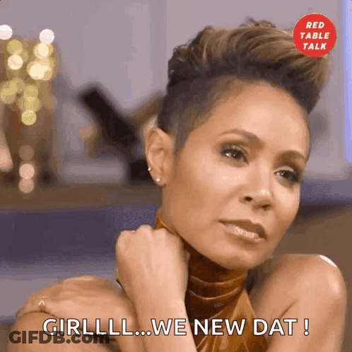 Woman Saying Girllll We New Dat Hand To Neck GIF