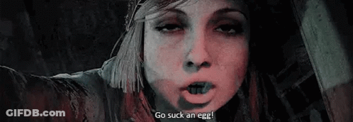 Woman Saying Go Suck An Egg GIF