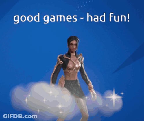 Woman Saying Good Games Had Fun GIF