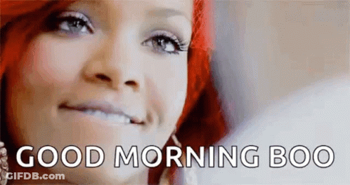 Woman Saying Good Morning Boo GIF