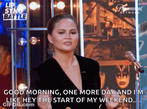 Woman Saying Good Morning One More Day GIF