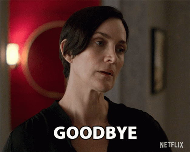 Woman Saying Goodbye GIF