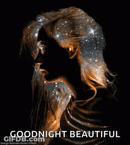 Woman Saying Goodnight Beautiful GIF