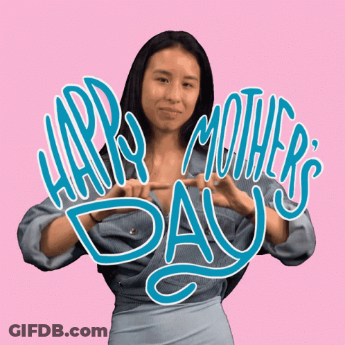 Woman Saying Happy Mother's Day GIF
