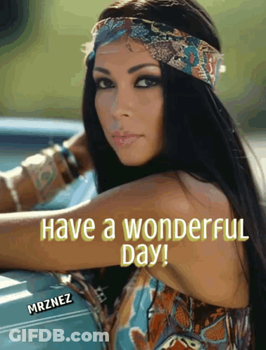 Woman Saying Have A Wonderful Day GIF