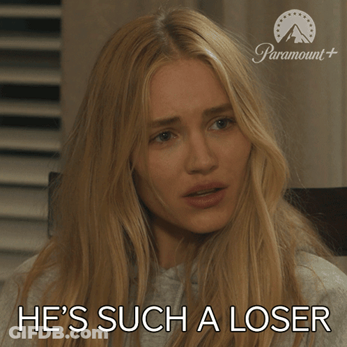 Woman Saying He's Such A Loser GIF