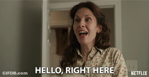 Woman Saying Hello In Netflix Advertisement GIF