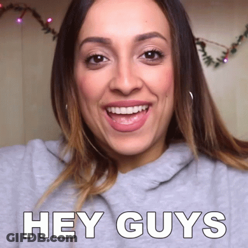 Woman Saying Hey Guys Smiling GIF