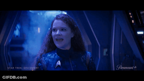 Woman Saying Hey Thanks For That Star Trek Discovery GIF