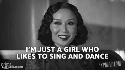 Woman Saying I Am Just A Normal Girl Blue Wall GIF