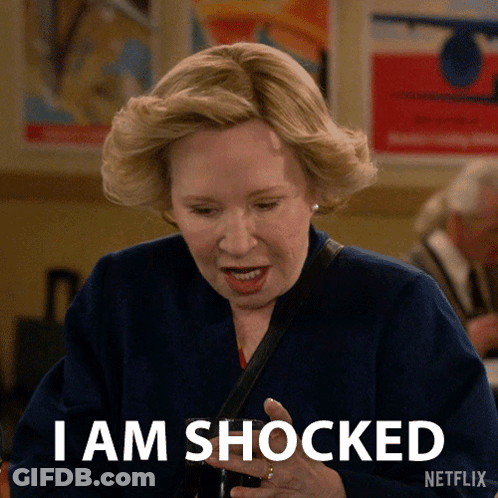 Woman Saying I Am Shocked GIF