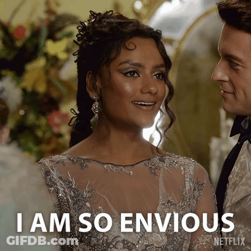 Woman Saying I Am So Envious GIF