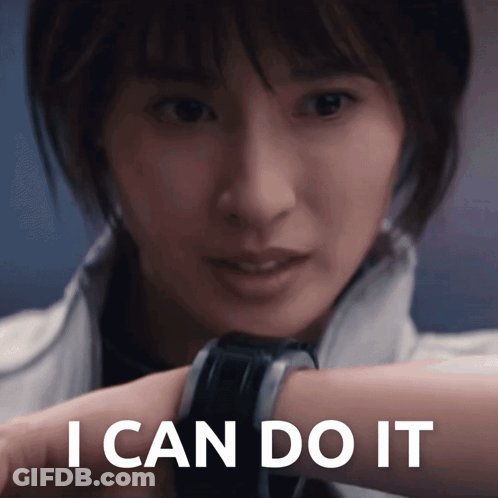 Woman Saying I Can Do It GIF