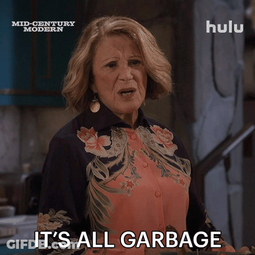 Woman Saying I Can't Do This Anymore In Front Of Tell Me Lies Poster GIF