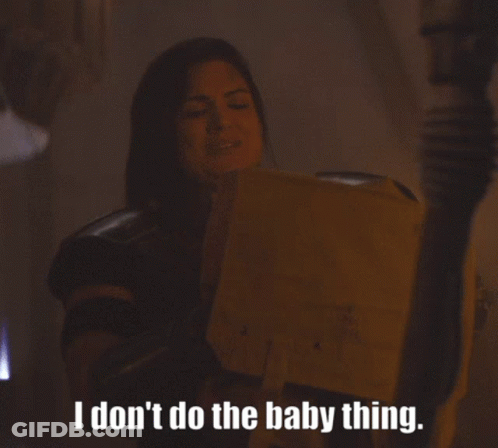 Woman Saying I Don't Do Baby Thing GIF