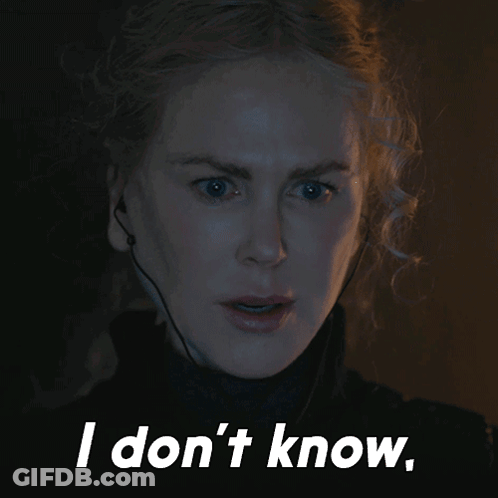 Woman Saying I Don't Know GIF