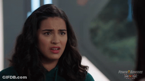 Woman Saying I Don't Know In Power Rangers Ad GIF