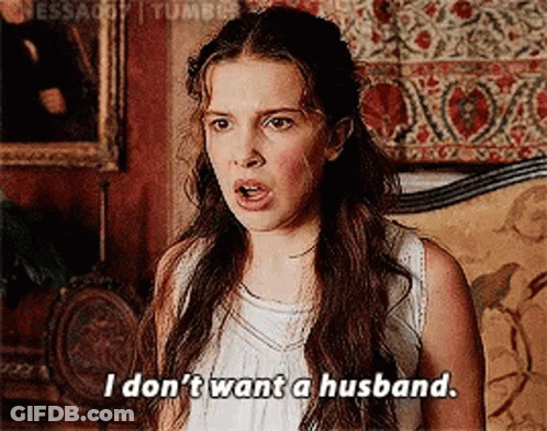 Woman Saying I Don't Want A Husband GIF