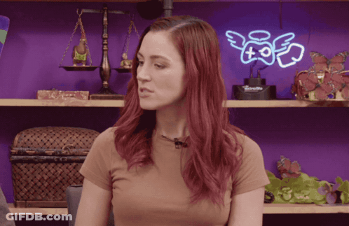 Woman Saying I Feel Like Umm Neon Sign GIF