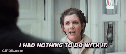 Woman Saying I Had Nothing To Do With It To Man GIF