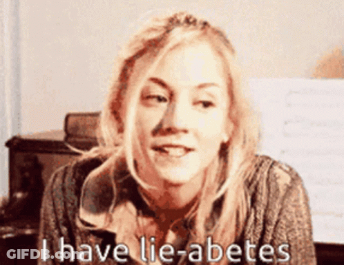 Woman Saying I Have Lie-Abetes GIF
